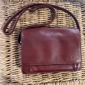 Derek Alexander Bristol Classic Half Zip Flap Organizer Brown Women’s Purse